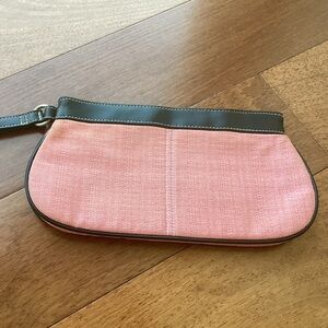 SALE - Victoria's Secret Pink Canvas Wristlet Clutch